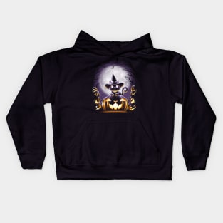 WITCH CAT NIGHT Kids Hoodie